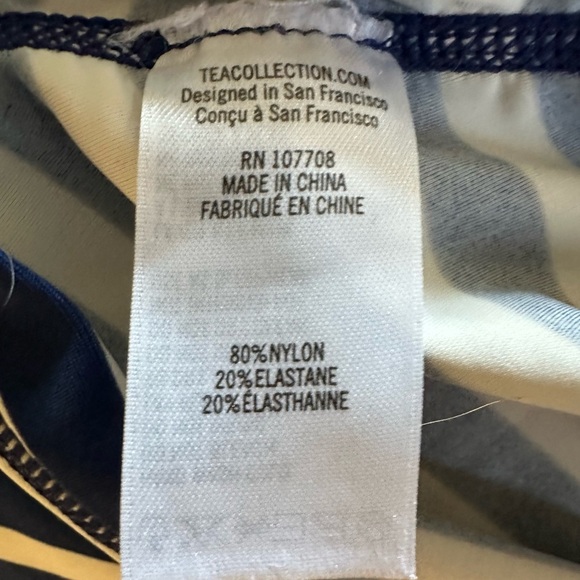 Tea Collection Nautical Striped Kids Swim Shirt - Picture 4 of 5